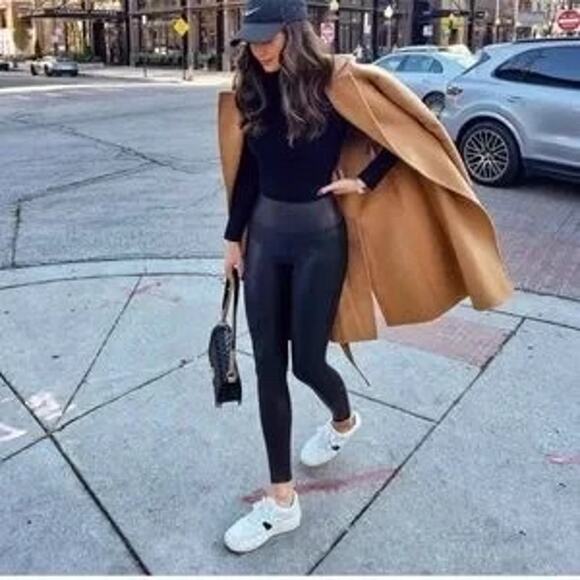 Spanx Faux Leather Leggings - Picture 1 of 7